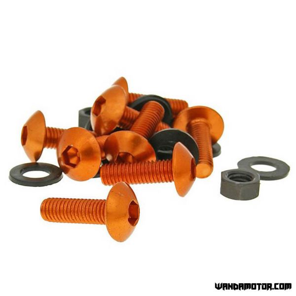 Allen screw set M5 x 16 orange